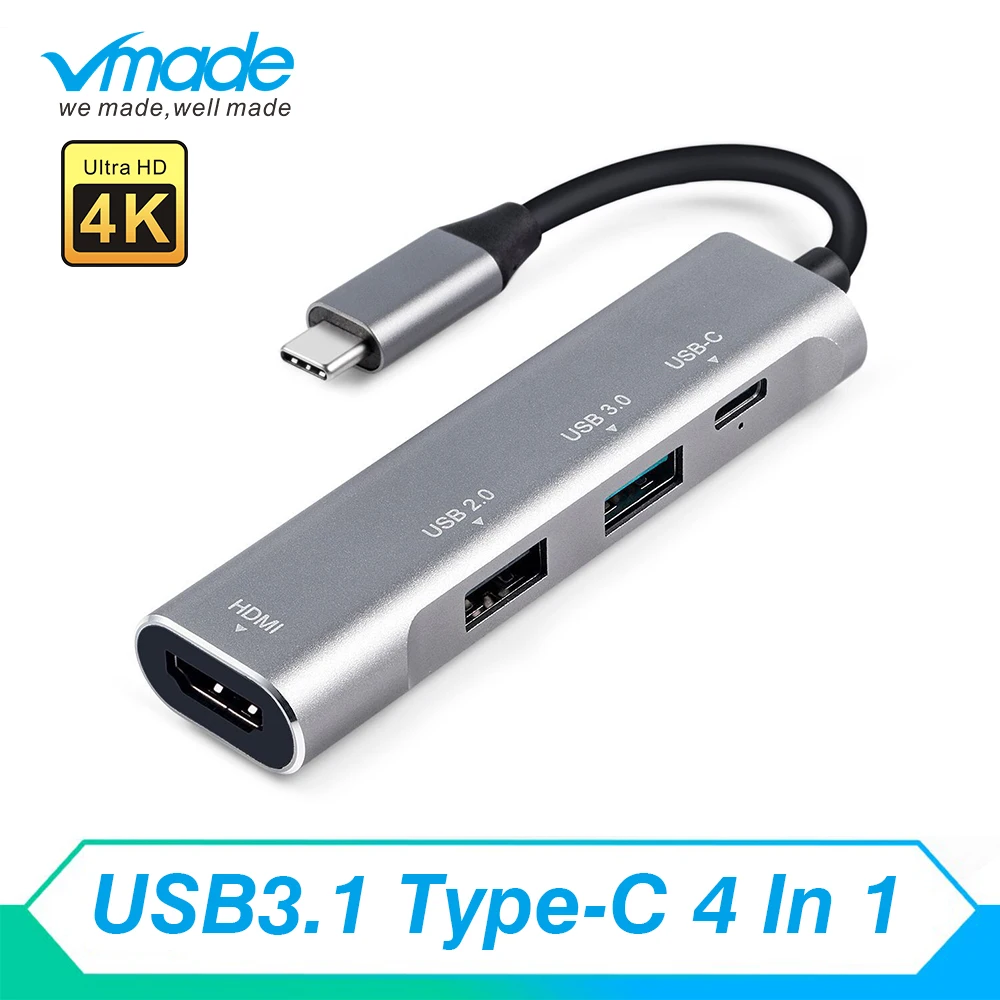 Vmade USB C 3 1 Type коннектор поддержка HD 1080P 5 Гбит/с концентратор кабель для Apple Macbook Samsung