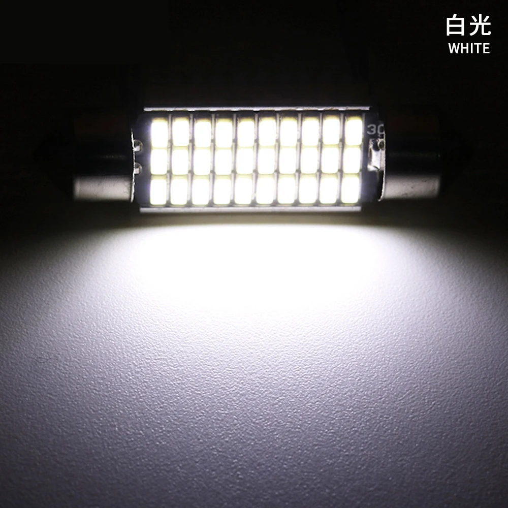 2 шт. 31 мм 36 39 42 C5W C10W супер яркий 4014SMD Автомобильный светодиодный фестон чтение