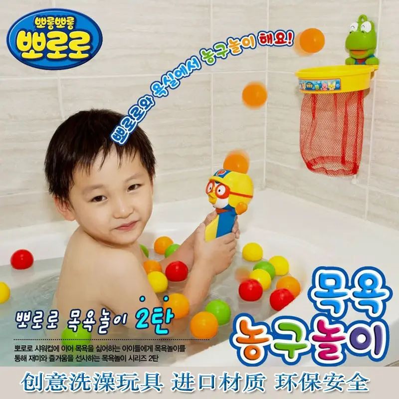 Newest Environmental Korea Style Full Set Baby Shower Bath Toys Hot Sale Kid's Basketball Bathroom Animal Toy TGWT03 | Игрушки и