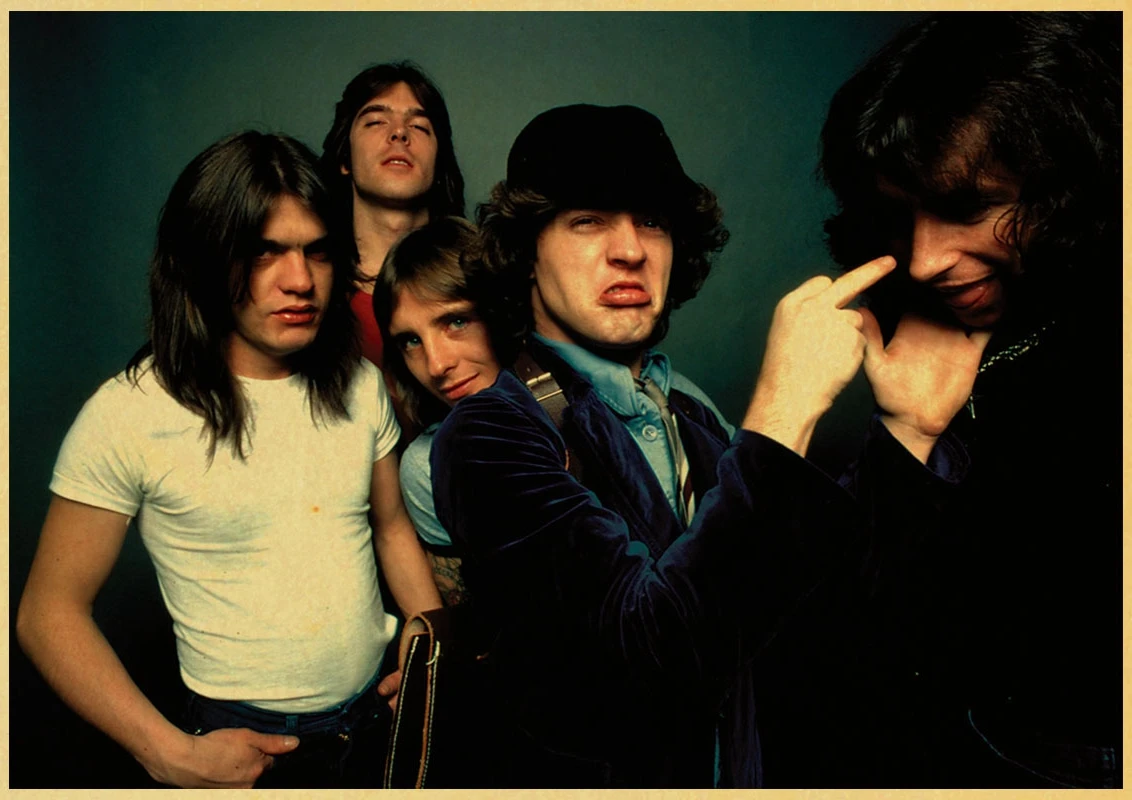 Австралийский рок-группа AC/DC ретро постер ВИНТАЖНЫЙ ПЛАКАТ настенный Декор для дома Бар Кафе высокое качество печать рисунок