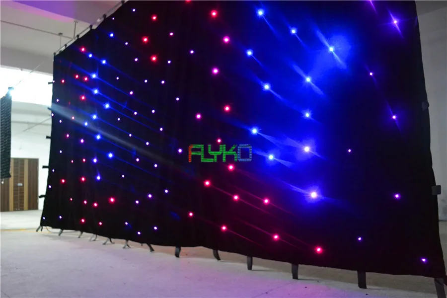 Бесплатная доставка 3x6 м удивительная Гибкая комнатная светодиодная занавеска