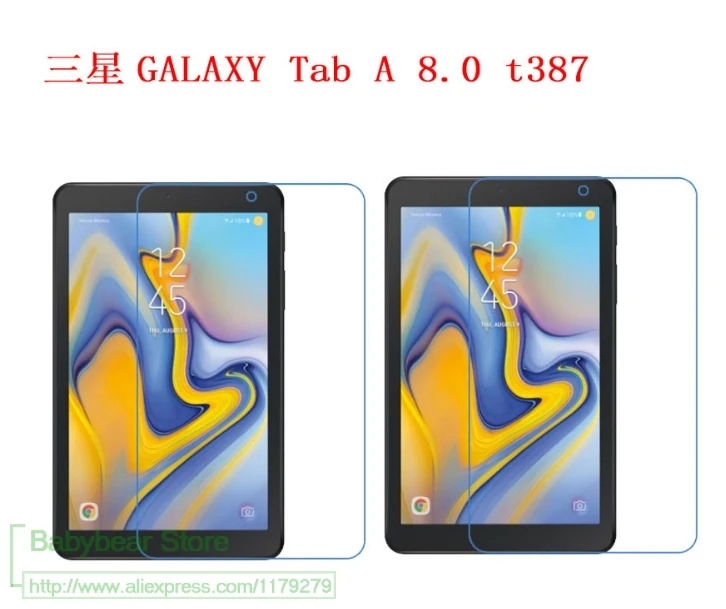 2 шт./лот для Samsung Galaxy Tab A 8 дюймов 0 T387 T387V 2018 HD прозрачная защитная пленка