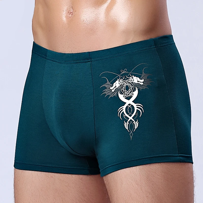 Фото Трусы-боксеры мужские LOBEIOK, дышащие, 4 цвета, M, L, XL, XXL, 3XL, боксеры сексуальное белье №3