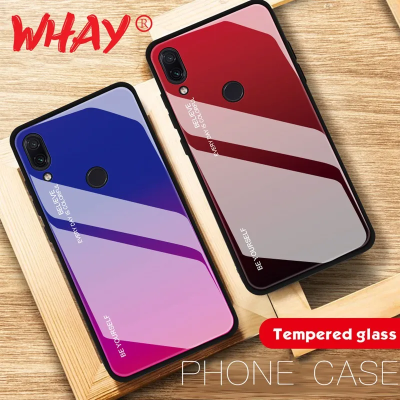 Стеклянный чехол для Xiao mi Red K20 Note 5 6 7 7A Pro 6A Plus Go Cover Xio Case Xiaomi 8 9 SE 9T CC9 CC9e A2 Lite|Бамперы|