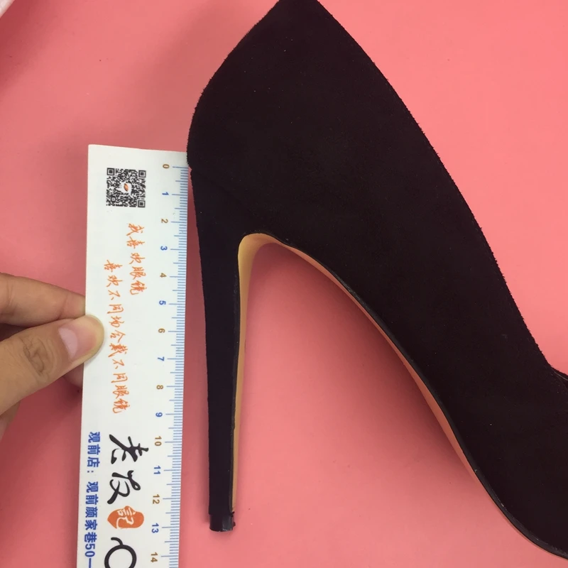 Круглый Носок Черные Туфли Женщины Zapatos Де Mujer Размер 12 Женские Каблуки Плюс