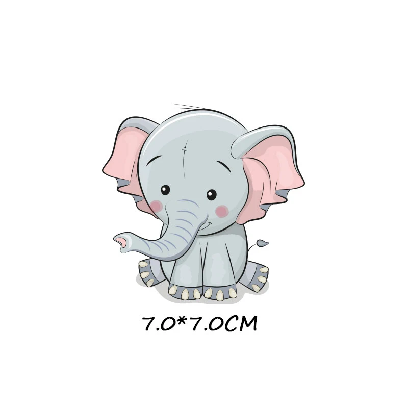 Симпатичные нашивки в виде животных комплект для переноса утюгом Единорог &quot