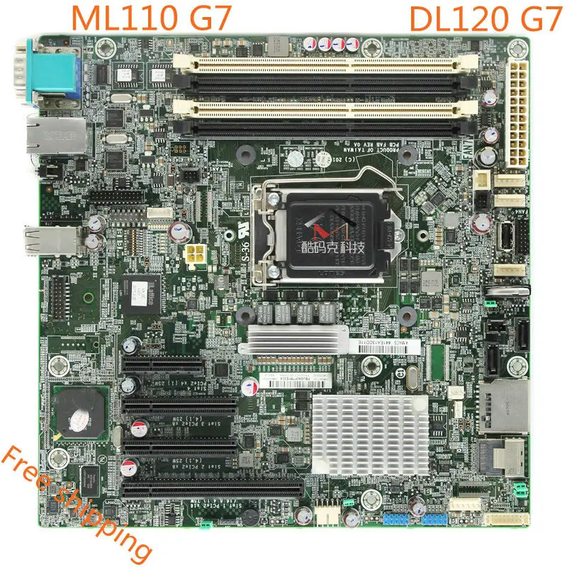 

644671-001 For HP ProLiant ML110 G7 DL120 G7 Motherboard 625809-002 625809-001 Mainboard 100%tested fully work