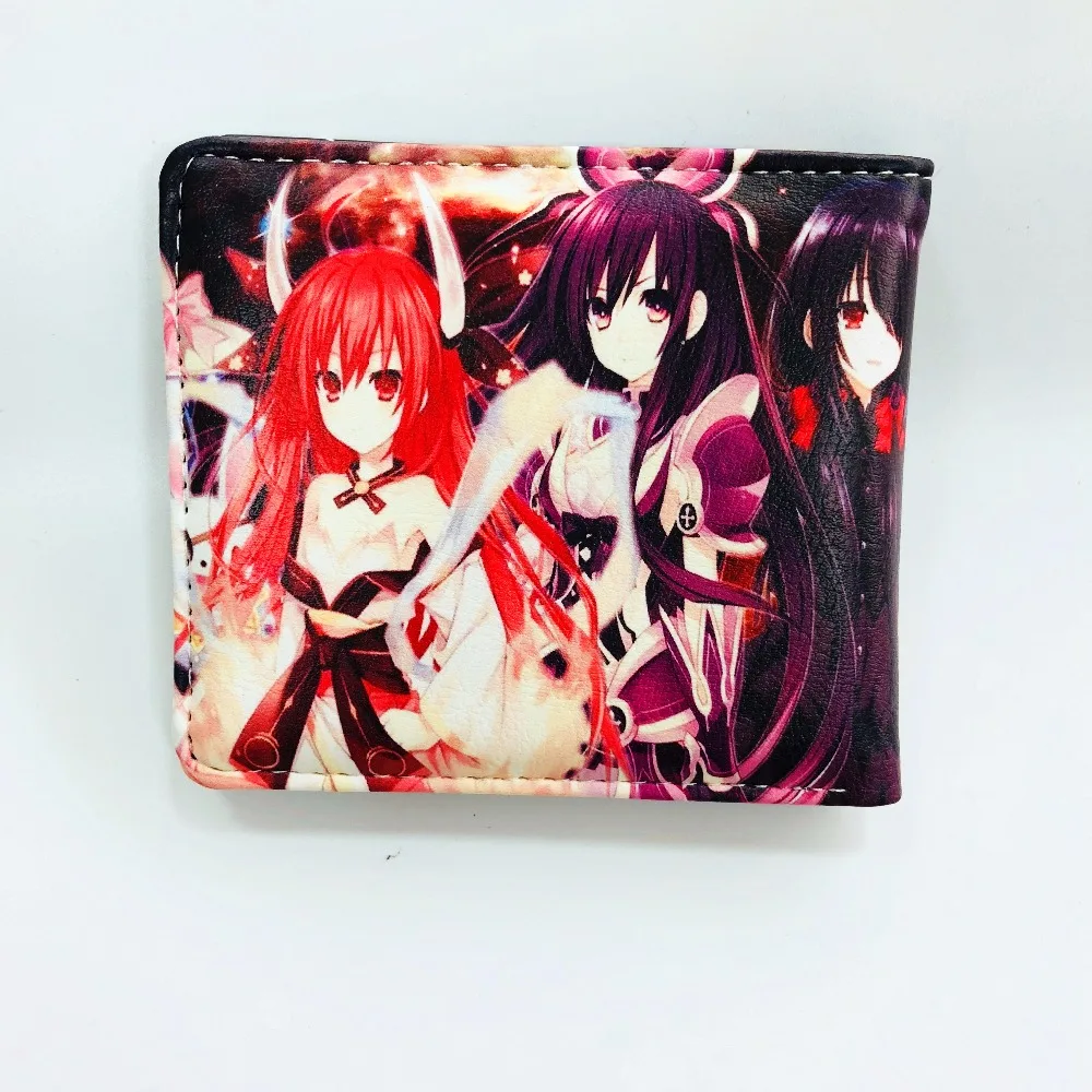 Япония Аниме мультфильм ДАТА жить бумажник короткие PU leathe кошелек bi fold держатель