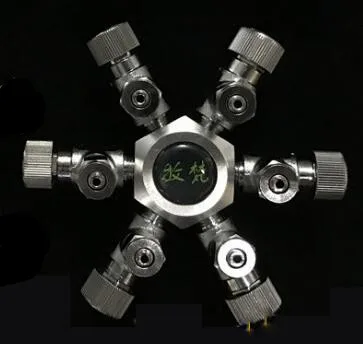 Красный Аквариум Multi Way CO2 сплитер дистрибьютор делитель иглы клапан из нержавеющей стали Проверьте клапан регулятор для аквариума co2 Регулятор - Цвет: Красный