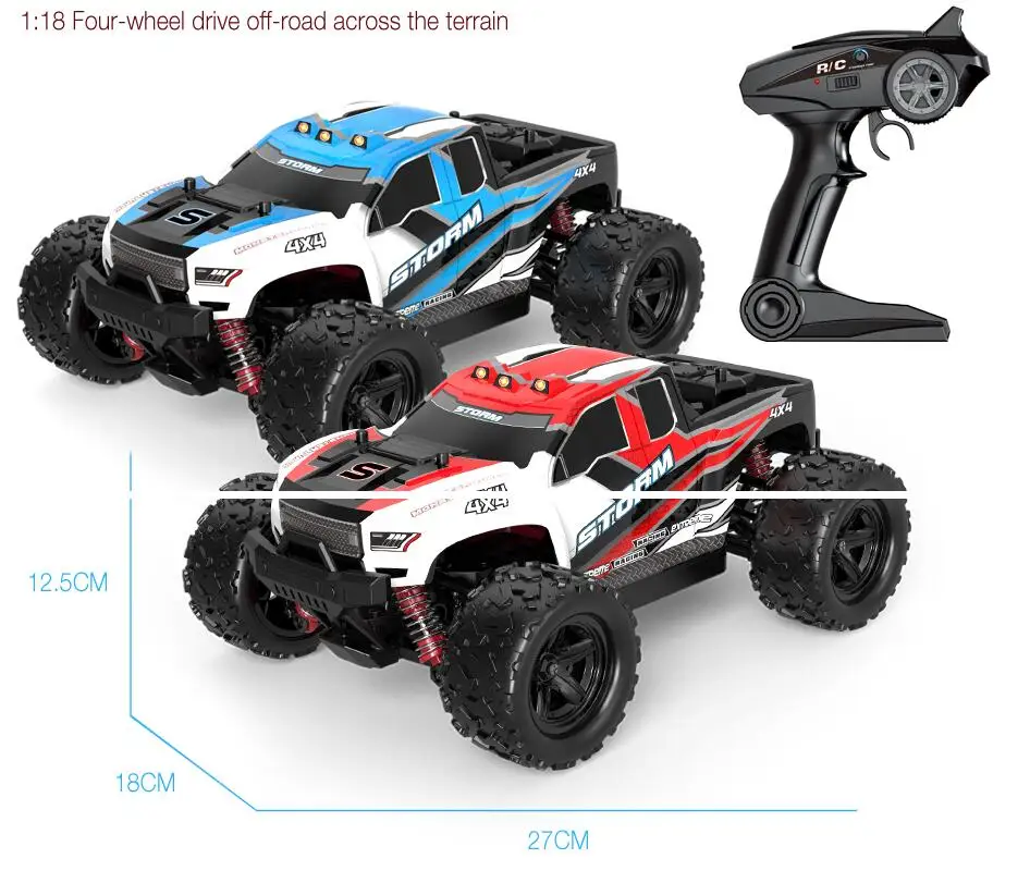 MJD R301 36 км/ч 55 км/ч 1/18 2,4G 4WD Big Foot RC Скорость автомобиль высокой гоночный скоростной автомобиль внедорожник игрушки VS a959-b a959 a979-1-b