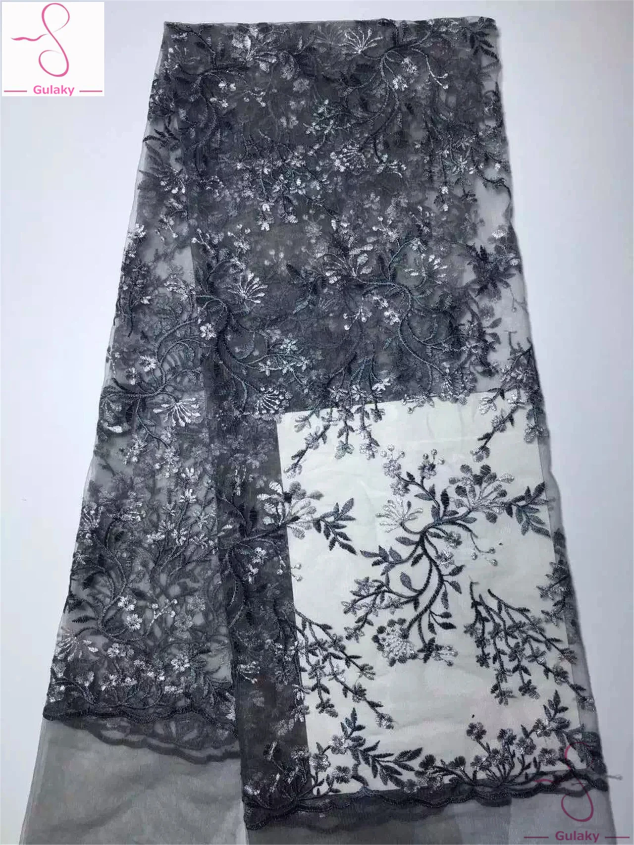 Wine Green African Lace Fabrics Tulle Beaded Dubai Market French Net Fabric DP097 |