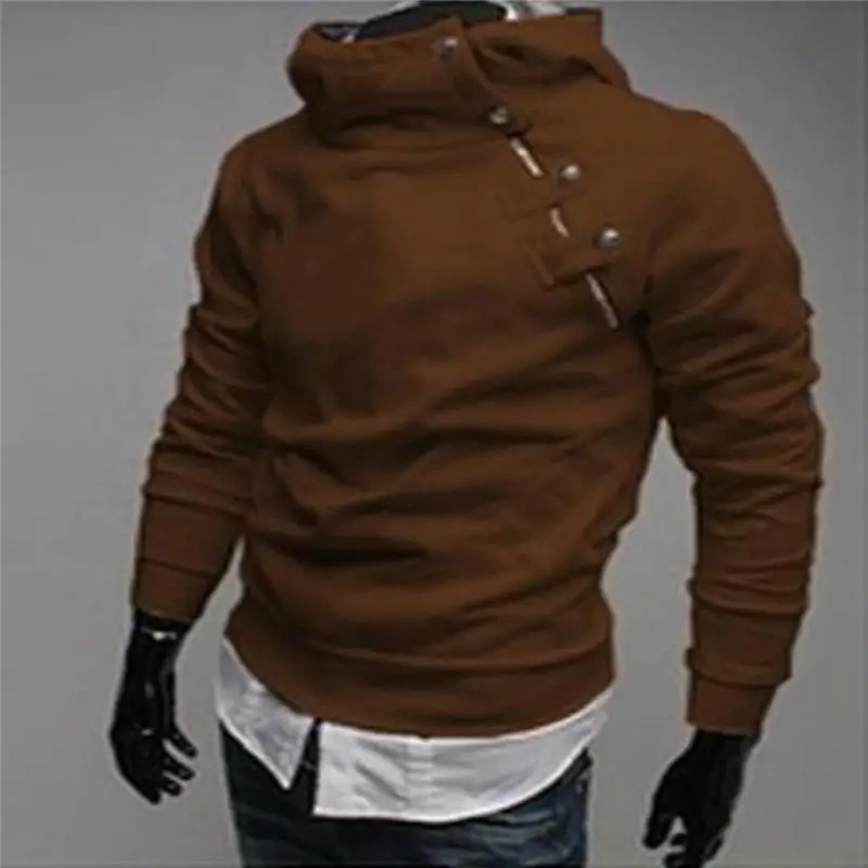 Мужские толстовки Толстовка толстый рукав куртка Хлопок Диагональ