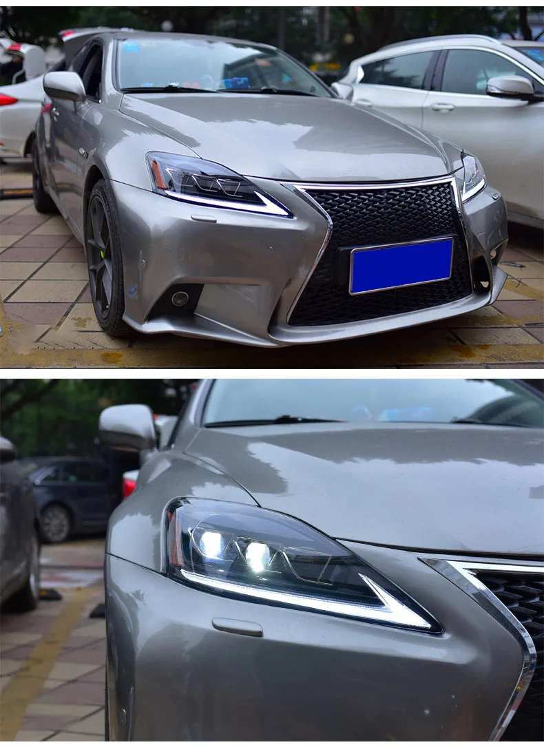 DY_L Стайлинг для Lexus IS фара в сборе фара 2006-2012 ДХО, светодиодная фара дневного света поворотник поворота