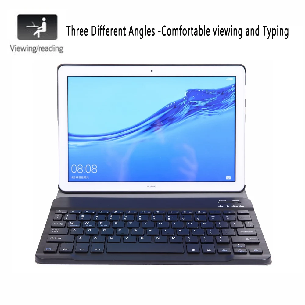 Чехол с клавиатурой для Huawei Mediapad M5 Lite 10 8 Pro T5 1 M6 Matepad T10S T10 4 8|Чехлы планшетов и