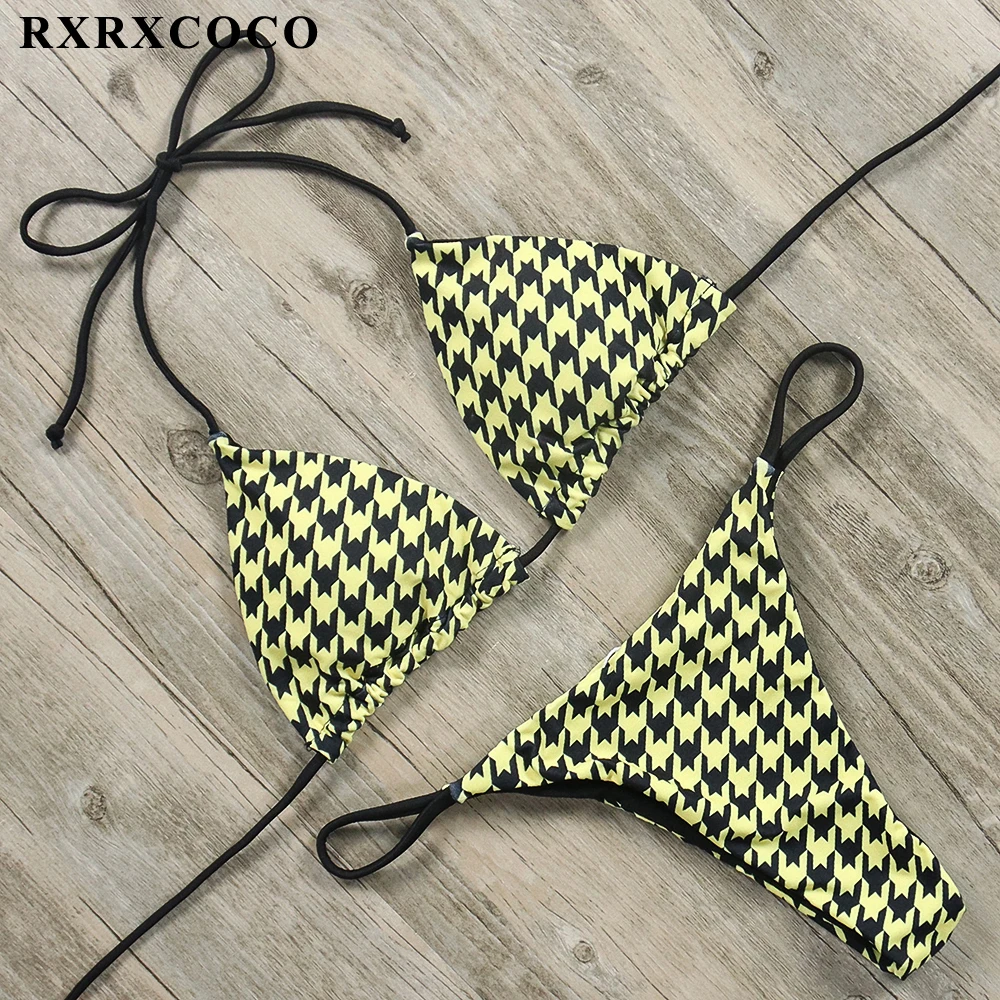 RXRXCOCO, бикини, набор,, горячий купальник, женское бикини, сексуальный пляжный купальник, купальный костюм, пуш-ап, Бразильское бикини, Maillot De Bain