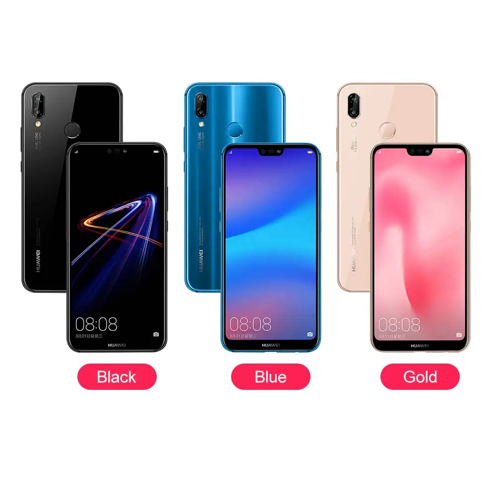 Глобальный Rom huawei P20 Lite Nova 3e Face ID 4/64 ГБ отпечатков пальцев полный вид Экран 24MP