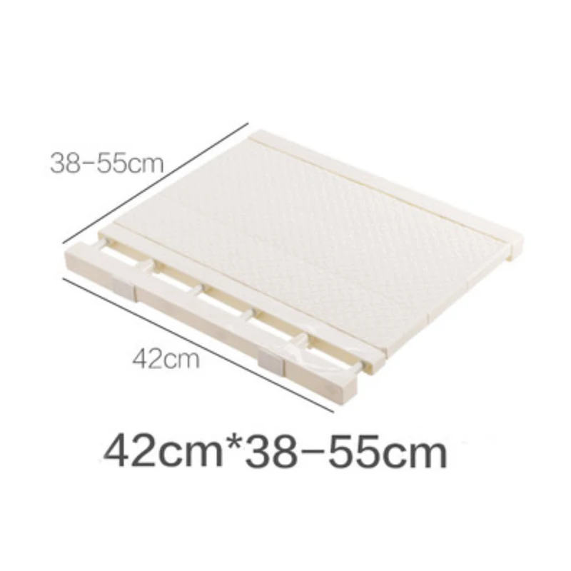 Width42X38-55cm Ширина 35/42 см выдвижной кухонный стеллаж для хранения для гардеробные шкафчики многослойное кухонная стойка для посуды отдельная полка органайзер для спальни - Цвет: Width42X38-55cm