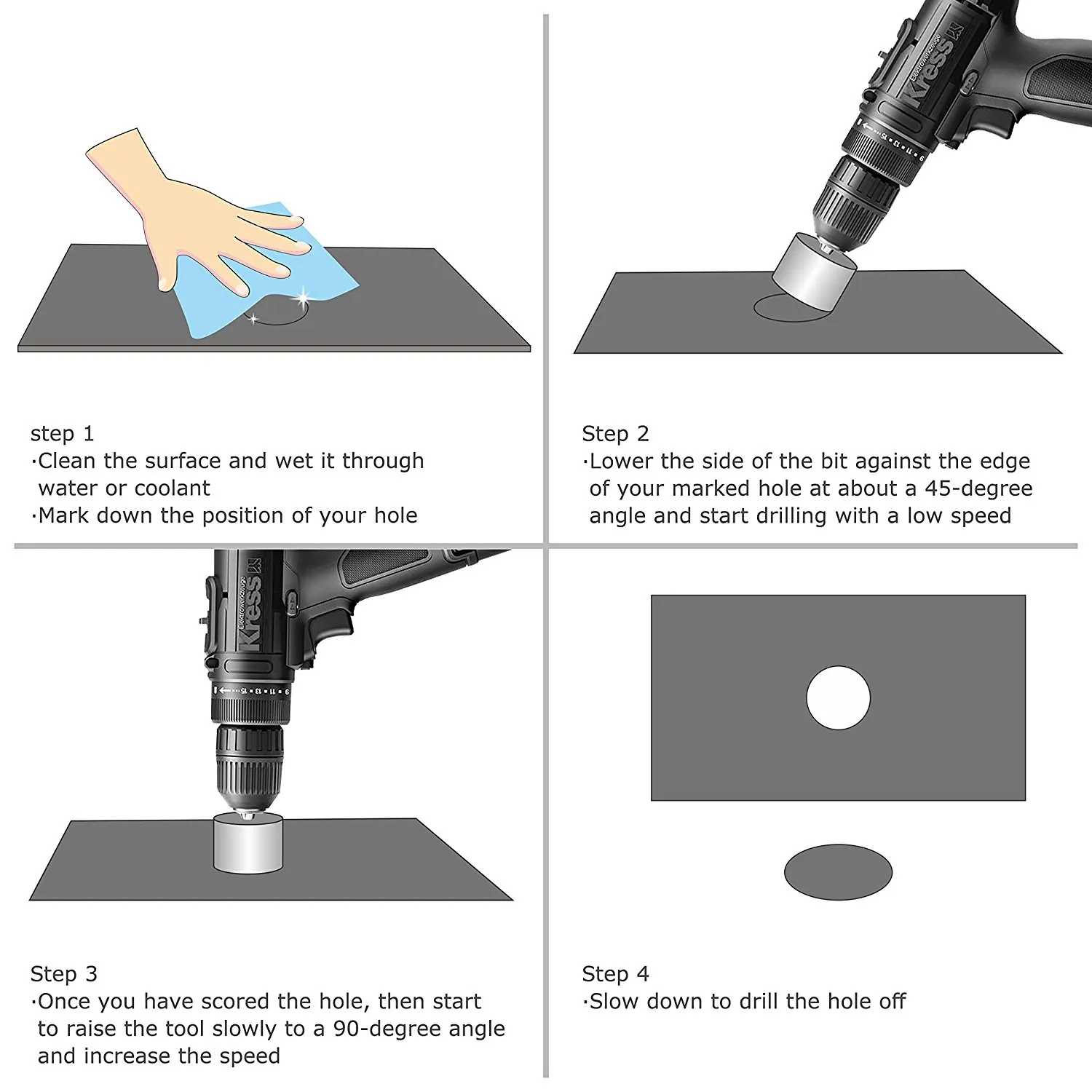 

12Pcs Diamond Drill Bits Glass Tile Hole Saw Bits Set, Hollow Core Drill Bits, Extractor Remover Hole Saws for Glass, Ceramics,