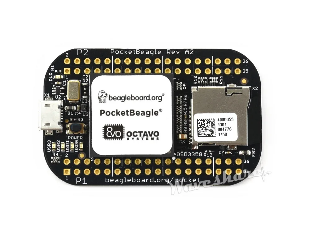 PocketBeagle компьютер с открытым исходным кодом USB key fob процессор