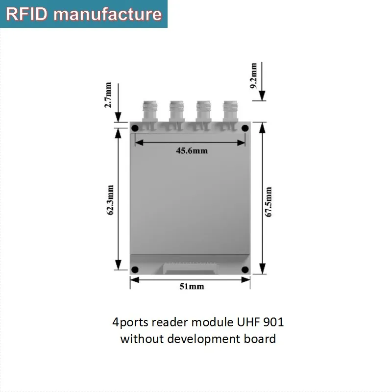 4 порта R2000 Impinj чип UHF RFID ридер большой радиус действия rfid модуль с бесплатными