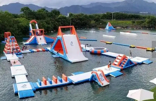 Надувное плавающее оборудование для аквапарка гигантские надувные водные игры