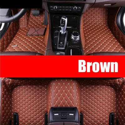 Brown Автомобильный коврик для mercedes GLC 200 260 300 220d 250d 350e AMG Coupe аксессуары напольный коврик ковры - Название цвета: Brown
