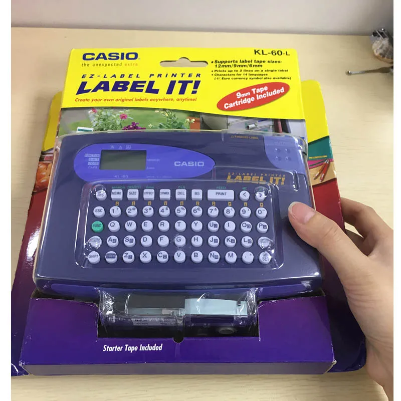

Original Label printing machine KL-60 Portable English label machine,Can print 6/9 / 12mm label 14 language