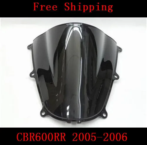 Для Honda CBR600RR 2005-2006 CBR600 CBR 600RR 600 мотоцикл двойной пузырь лобовое стекло черный |