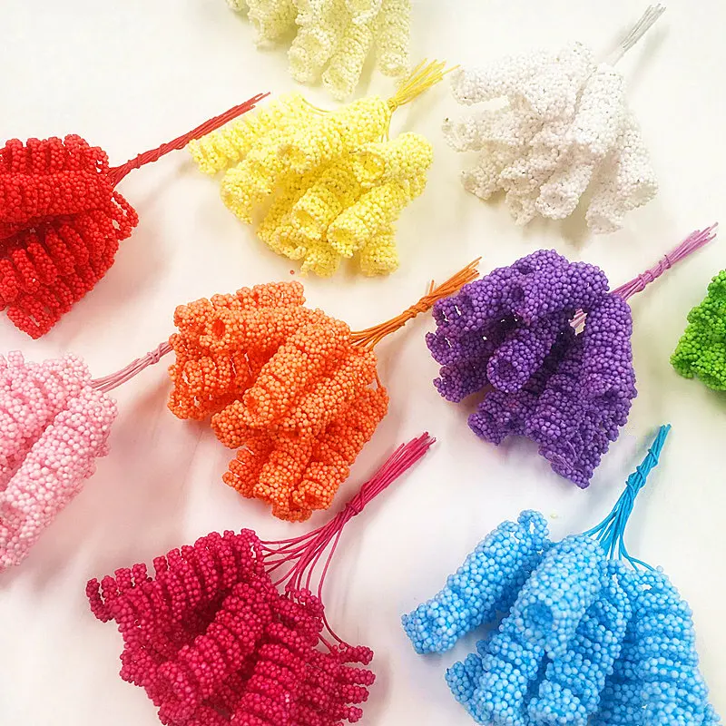 12 шт. (10 см/пучок) искусственные пузырьки Цветочные букеты из эластичного рулона