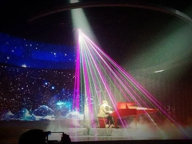 F светильник case + Большой мощный многоцветный RGB лазерный проектор 15 Вт