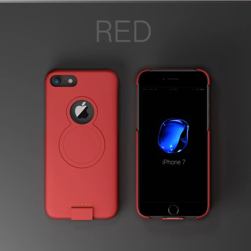 Для iP 8/7/6 Расширенный чехол для аккумулятора телефона для iPhone 8/7/6s/6 Plus Беспроводной магнитный чехол для зарядного устройства для iPhone Xs/X