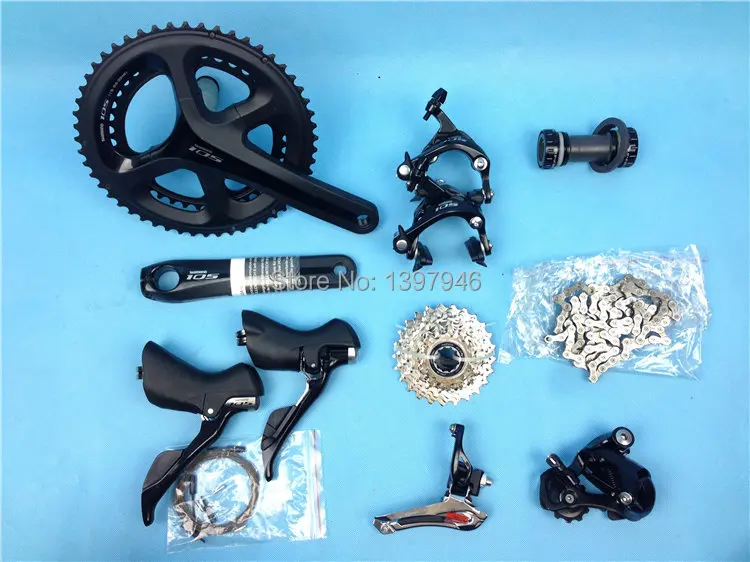 Shimano 105 5800 список групп 2x11 s 22 s Скорость 50-34 Т 52-36 т 53-39 Т 170 мм 172,5 мм 175 мм комплект для дороги велосипед Переключатели
