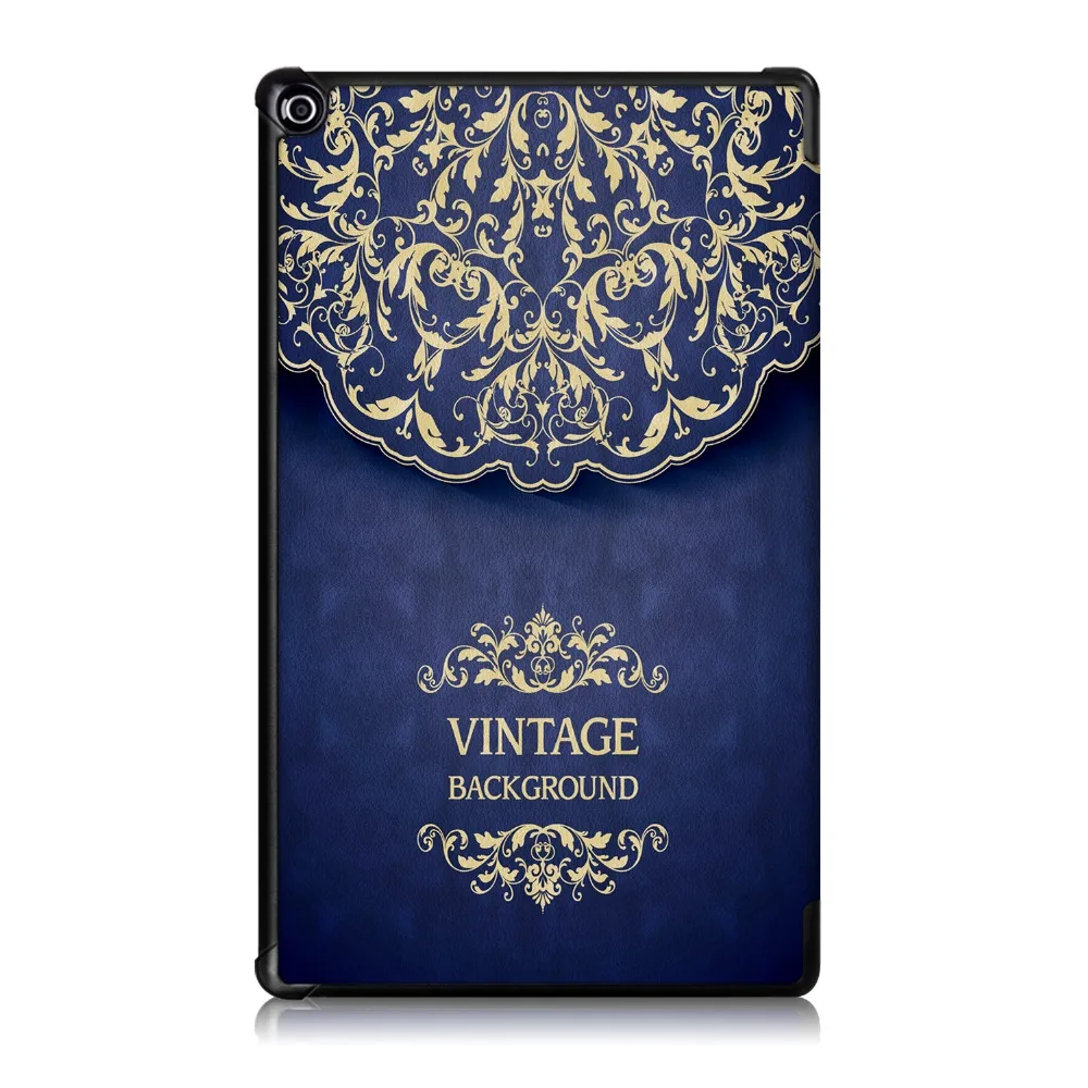 Для Amazon Kindle Fire HD 10 ультра тонкий трехскладной PU кожаный смарт-чехол для Amazon Fire HD 10 Чехол