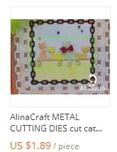 Металлические Вырубные штампы, вырубные штампы alinacraft, 8 шт., базовая рамка для скрапбукинга, бумаги, поделок, альбом, карта, нож-пуансон, художественный резак