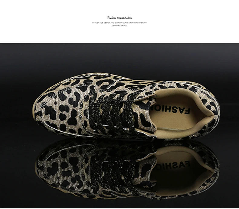 Dropshipping Women Casual Shoes Sexy Leopard Print Women Sneakers Shoes Zapatos De Mujer Sapato Feminino XXZ63