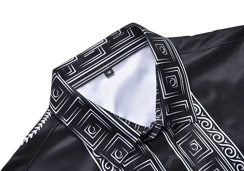 Мужская гавайская рубашка Camisa Hombre Готическая Camisa Masculina Homme Роскошная нарядная Рубашка мужская повседневная приталенная смокинг рубашки для мужчин