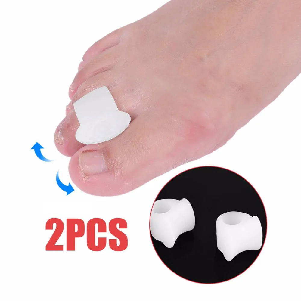 

1 Pair Toe Separator Soft Silicone Feet Care Braces Professional Supports Tools Relax Cushion Pain Relief Hallux Valgus Orthosis