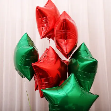 10 шт. детский душ Globos 18 дюймов Белый розовое золото Звездные гелиевые фольгированные шары Девочка День рождения 1st вечерние Принадлежности Декор чистый цвет