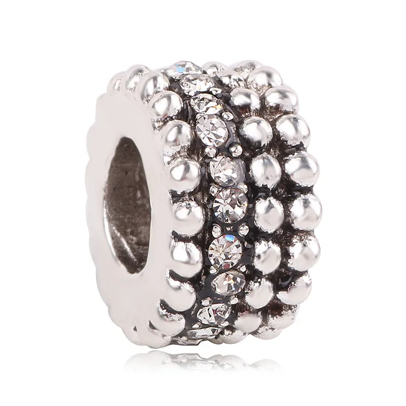 K246 AIFEILI Fit Pandora Серебро 925 Микки браслет розовый шарик ожерелье оригинальная Подвеска подарок цвет Мода синий для женщин G - Цвет: K246
