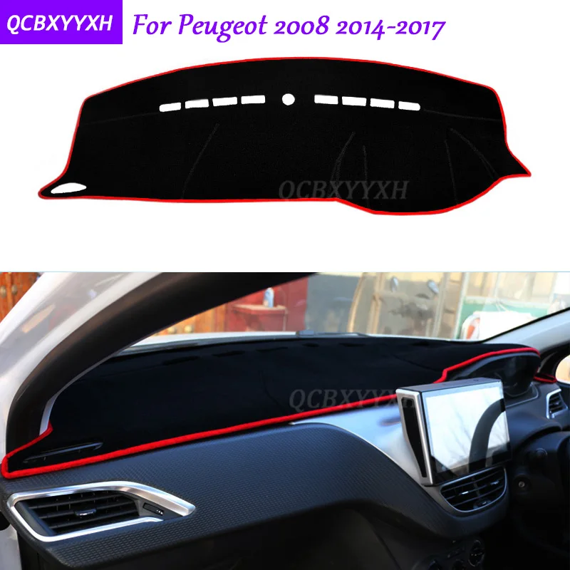 Коврик для приборной панели Peugeot 2008 2014 2017 защитный коврик салона Photophobism теневая