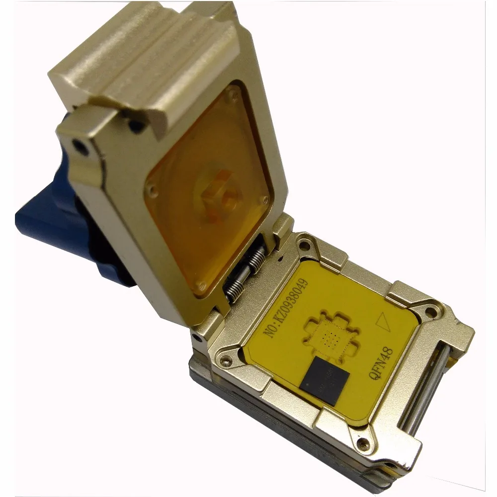 QFN48 MLF48 IC тестовая розетка IC549 0484 010 G сжечь в розетке раскладушка из сплава с ручкой