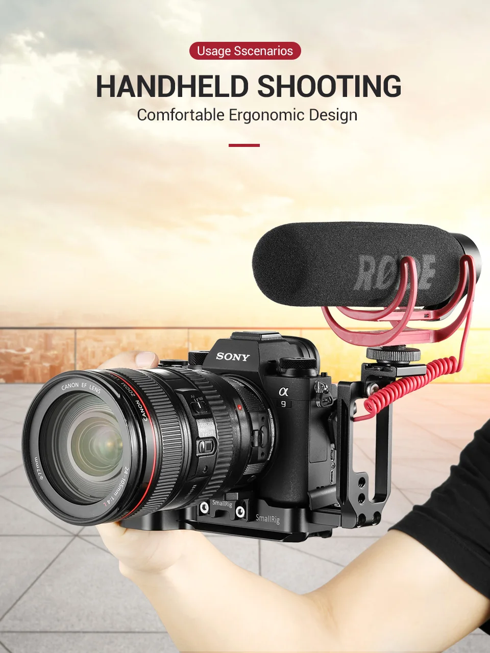 SmallRig A7M3 A7R3 L кронштейн для sony A7SIII A7III A7RIII A9 Arca-Швейцарский Стандарт L Пластина Монтажная пластина-2122