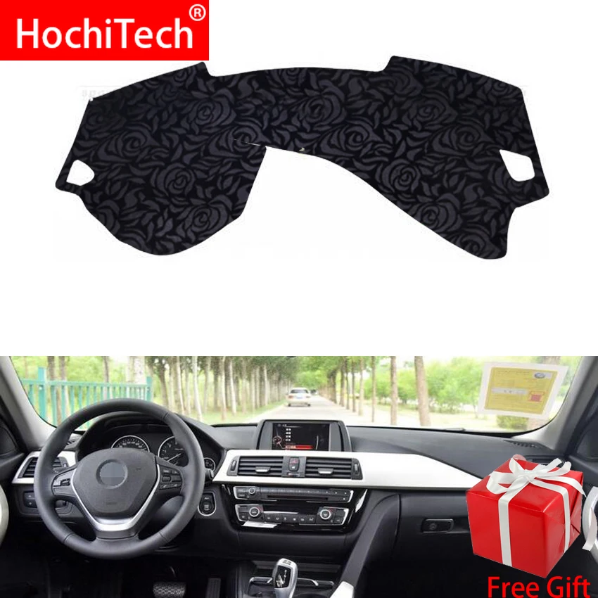 

Rose Pattern Non-slip Dashmat Dash Mat Dashboard Cover Pad Cover Carpet Car Sticker for BMW 3 series 3GT 2013-2019 Car Styling