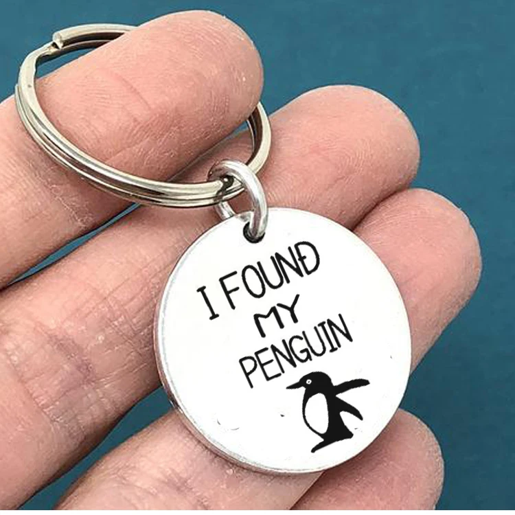 Брелок &quotYou Are My Penguin&quot брелок из нержавеющей стали для ключей подвеска пингвина