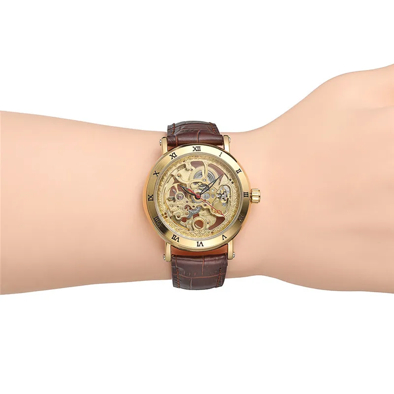 FORSINING мужские часы Топ бренд Роскошные военные спортивные наручные Скелет