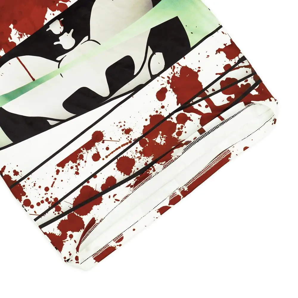 

Women long sleeve Dress Halloween skeleton Printing Performance Garment Dress Cosplay Bloody zombies Dresses costume