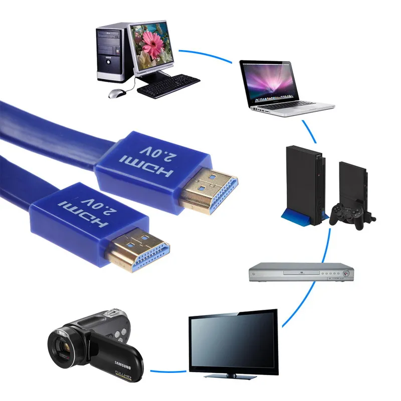Премиум Версия 6 футов 1,8 м золотой HD tv HDMI к VGA Мужской HD15 Кабель-адаптер Шнур для PC tv DF черный