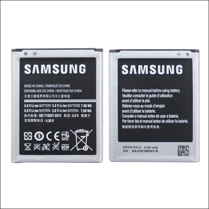 Оригинальный EB535163LU для Samsung Galaxy Grand DUOS I9082 neo I9080 I879 I9118 I9060 i9128 Сменный аккумулятор