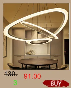 Modern led Chandeliers for Kitchen Dining Room Living Room Suspension luminaire White/Black Aluminum Hanging Chandeliers avize