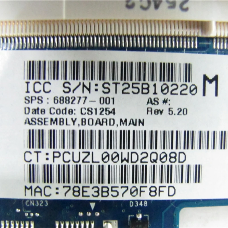 NOKOTION 688277 001 501 для HP Pavilion 1000 2000 2C 450 Материнская плата ноутбука E2 1800 CPU DDR3 полностью